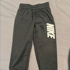 Nike Gray Sweatpants with Elastic Waistband and Logo